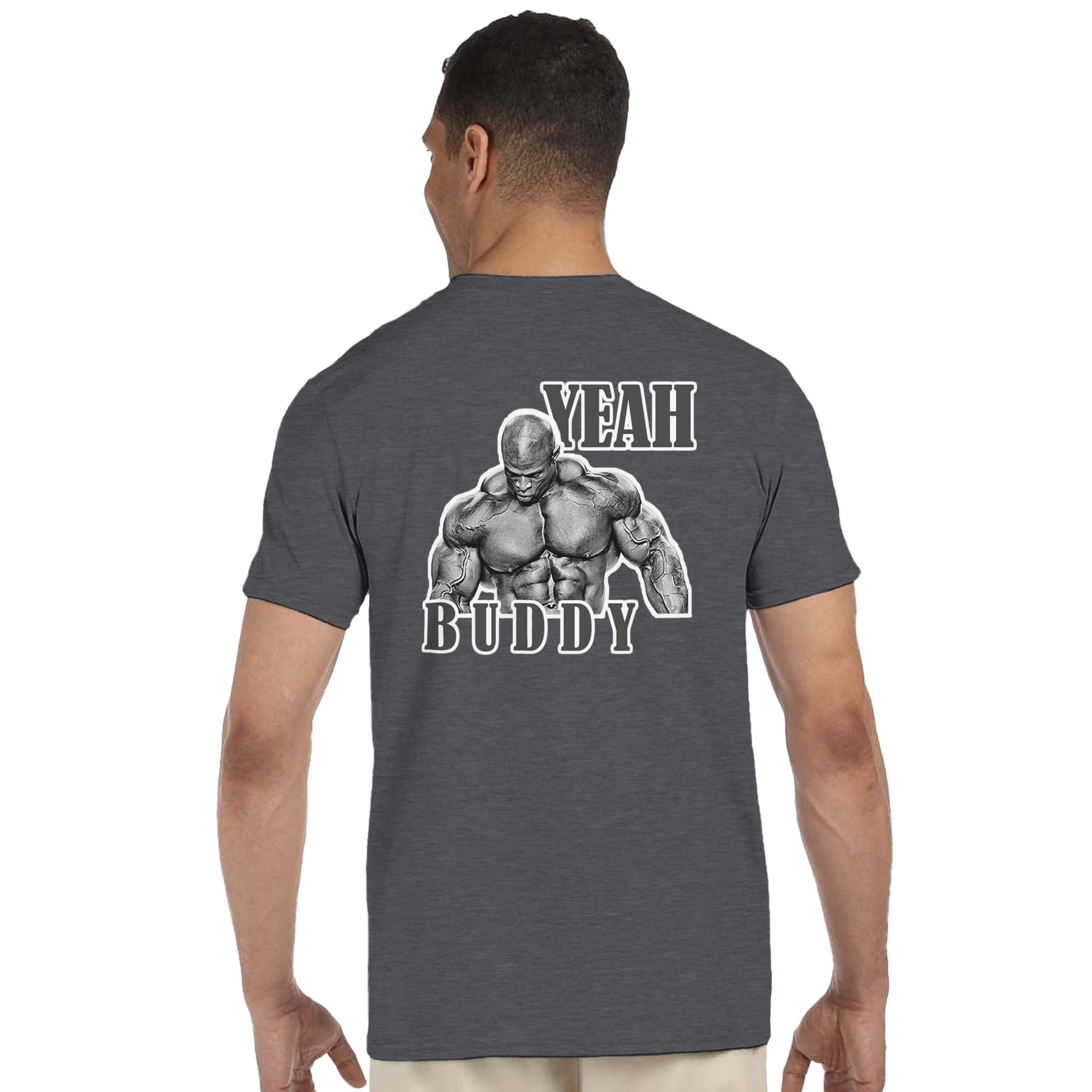 Ronnie Coleman Yeah Buddy T-Shirt, Lightweight Baby Gym Tee, 1964 Powerlifter Gift - Image 10